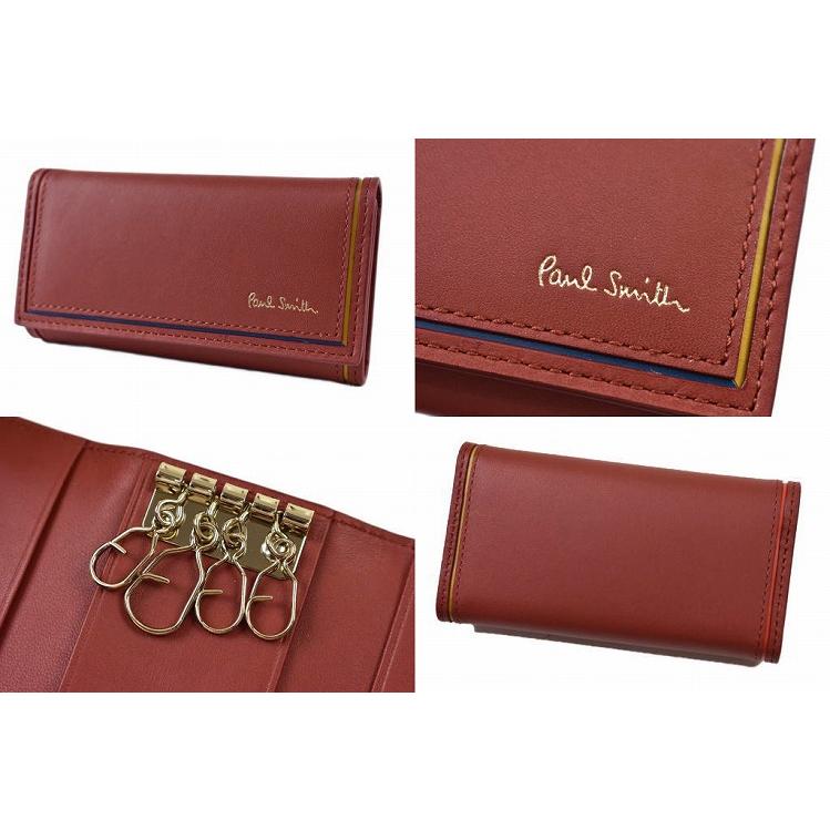 Paul Smith ポールスミス キーケース 4連 メンズ ブランド 本革 革
