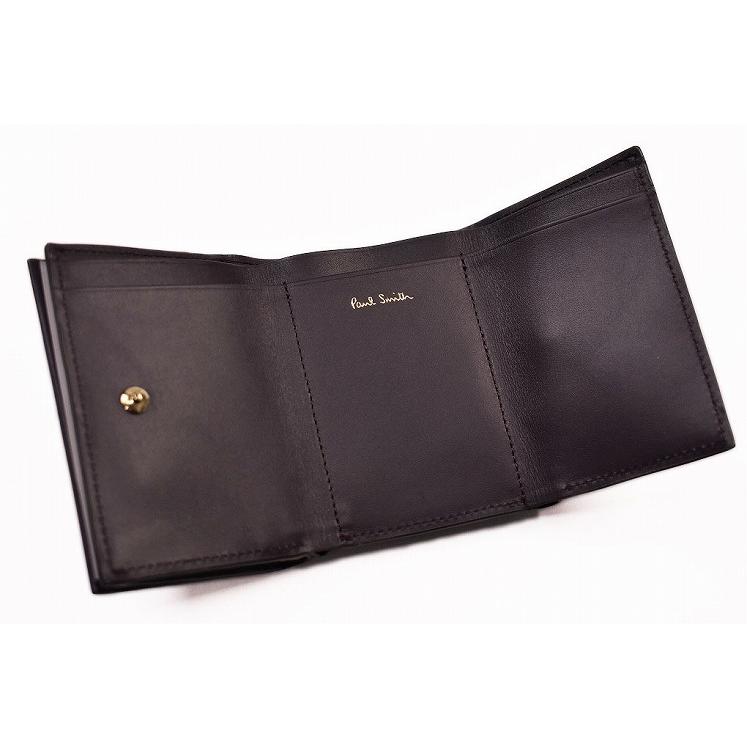 新品　ポールスミス レイヤードストライプ　三つ折り財布　ミニ財布 Paul Smith ポールスミス ミニ財布 三つ折り 財布 コンパクト