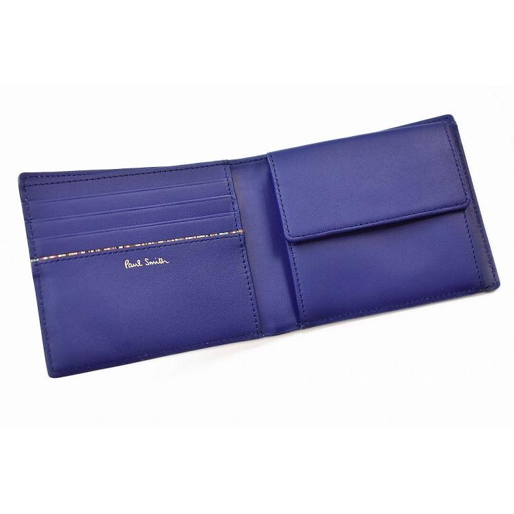 ポールスミス 二つ折り 財布 メンズ ブランド Paul Smith ミニエンボス 