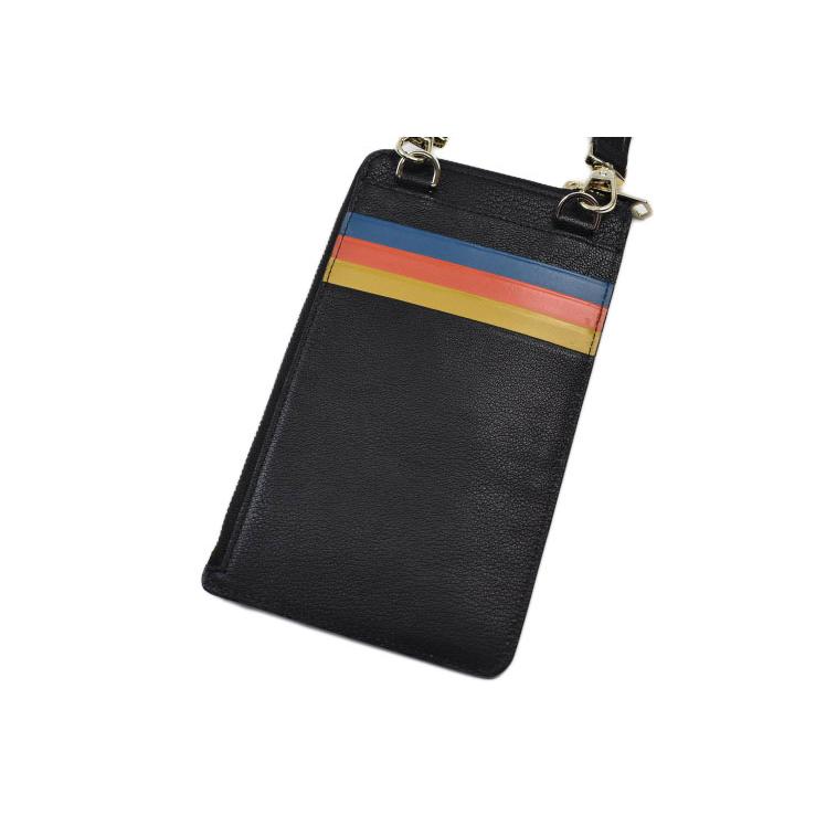 ✨新品未使用✨【ポールスミス】ケース L字ファスナー 黒 マルチカラー Paul Smith（ポール・スミス） フォンフォルダー マルチケース メンズ