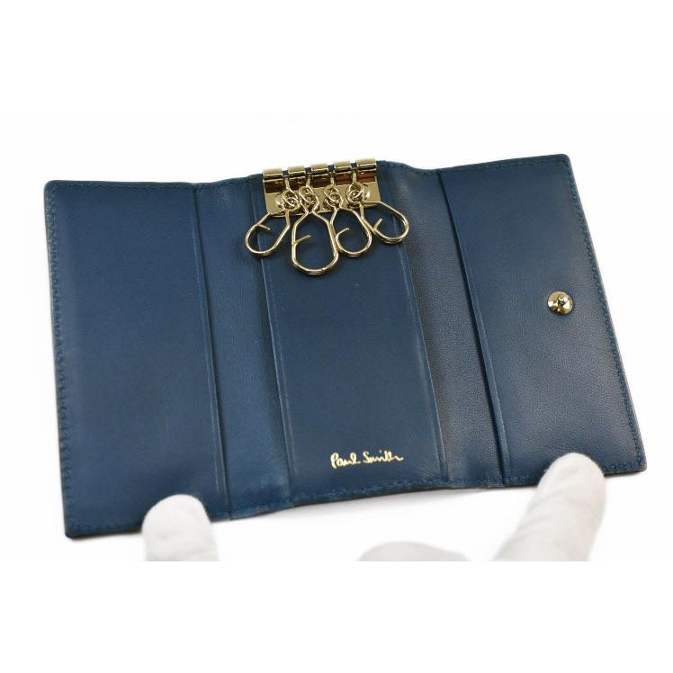 ポールスミス キーケース 4連ネイビー Paul Smith（ポール・スミス） キーケース 4連 メンズ ブランド