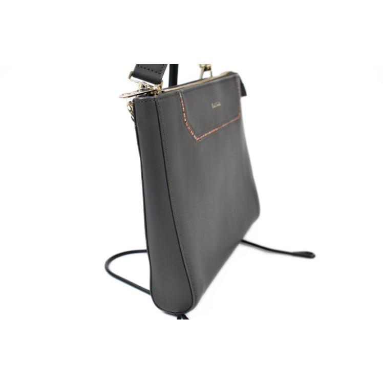 ポールスミス サコッシュ バッグ メンズ ブランド Paul Smith ストライプインセット チャコール グレー 男性 紳士 APS232 | Paul Smith | 02