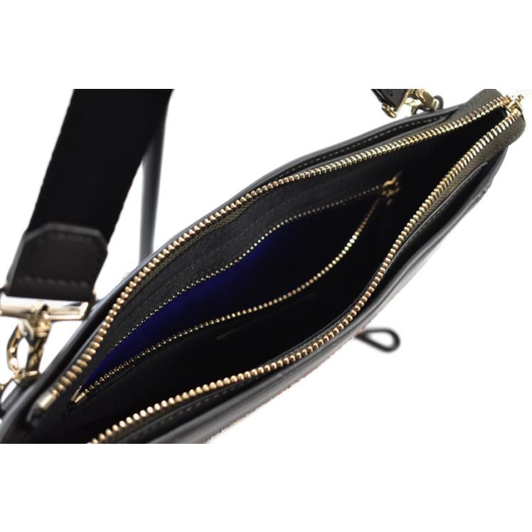 ポールスミス サコッシュ バッグ メンズ ブランド Paul Smith ストライプインセット チャコール グレー 男性 紳士 APS232 | Paul Smith | 03