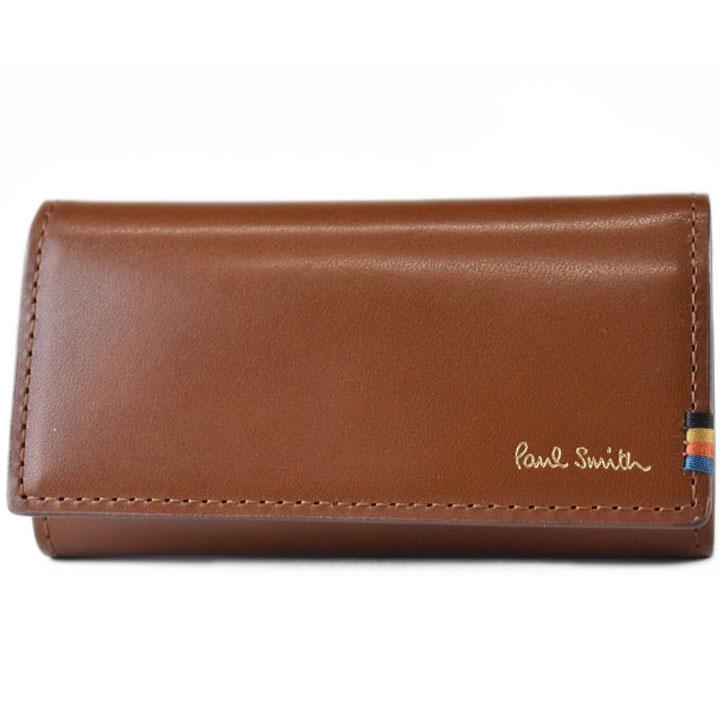 即購入OK 新品　ストライプステッチタブ キーケース ポールスミス Paul Smith（ポール・スミス） キーケース 4連 メンズ ブランド