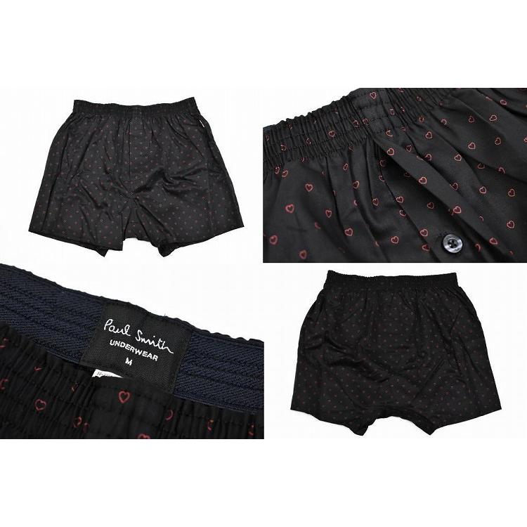ポールスミス トランクス パンツ 前開き 下着 メンズ ブランド Paul Smith 専用箱付 ハート デザイン M L LL ブラック 黒 アンダーウェア 綿 男性 紳士 | Paul Smith | 02