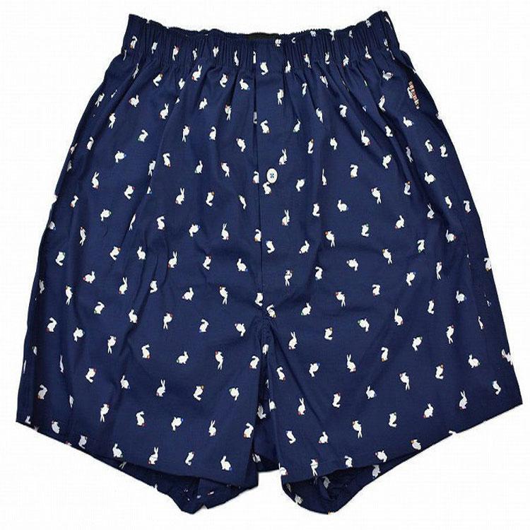 ポールスミス トランクス パンツ 前開き 下着 メンズ ブランド Paul Smith 専用箱付 Rabbits Spot M L LL 紺 | Paul Smith