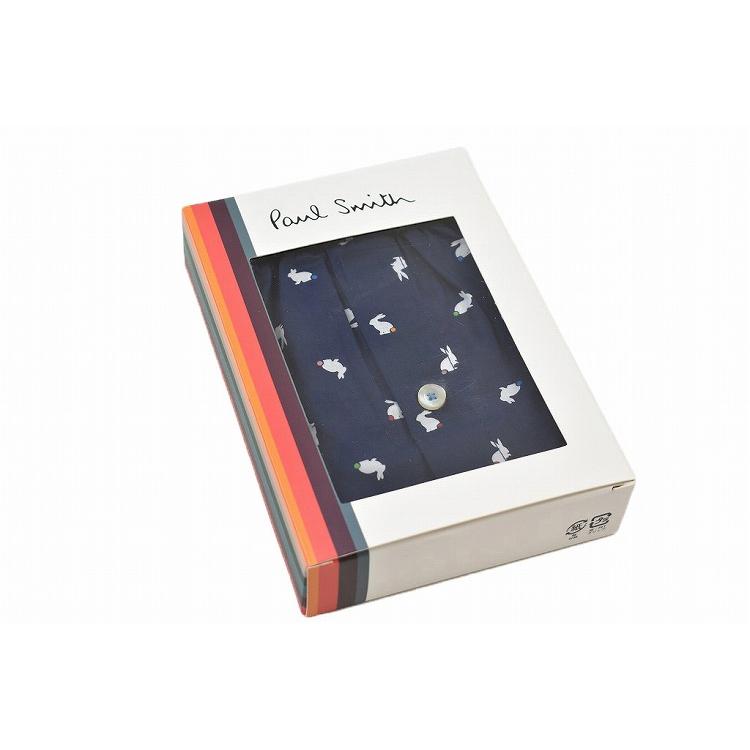 ポールスミス トランクス パンツ 前開き 下着 メンズ ブランド Paul Smith 専用箱付 Rabbits Spot M L LL 紺 | Paul Smith | 01