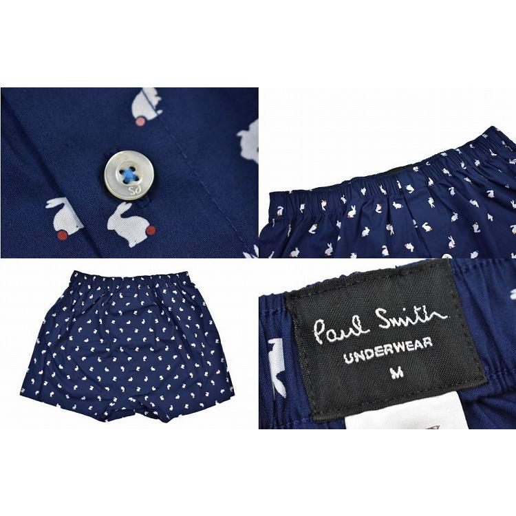 ポールスミス トランクス パンツ 前開き 下着 メンズ ブランド Paul Smith 専用箱付 Rabbits Spot M L LL 紺 | Paul Smith | 02