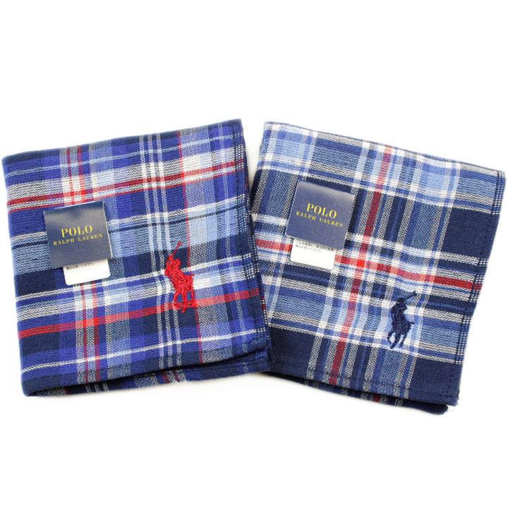 POLO RALPH LAUREN（ポロ・ラルフローレン） タオルハンカチ 2枚セット