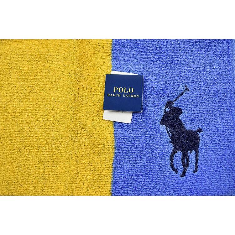 RALPH LAUREN　タオルセット コットン製 黄色と青 POLO RALPH LAUREN（ポロ・ラルフローレン） ハンカチ レディース