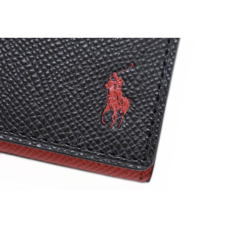 Polo Ralph Lauren 名刺入れ 黒 赤 POLO RALPH LAUREN（ポロ・ラルフローレン） ポロ ラルフローレン 名刺
