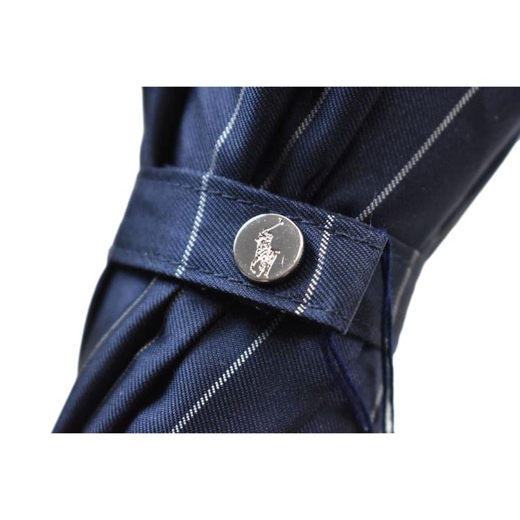 【未使用品】長傘 メンズ　ポロベア　ストライプ×BEAR ポロラルフローレン 雨傘】ポロ ラルフ ローレン (POLO RALPH LAUREN) 先染めストライプ