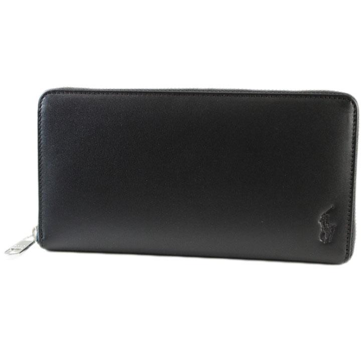 【美品】POLO RALPH LAUREN 牛 革ラウンドファスナー長財布 POLO RALPH LAUREN（ポロ・ラルフローレン） 長財布 ポロ ラルフ