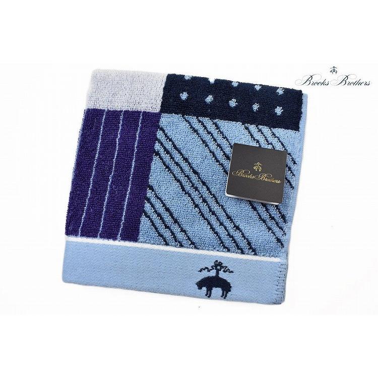 商店 メンズ タオルハンカチ ハンカチ ブルックス ブラザーズ 1枚 ブランド ライト ブルー パープル ブロック 男性 紳士