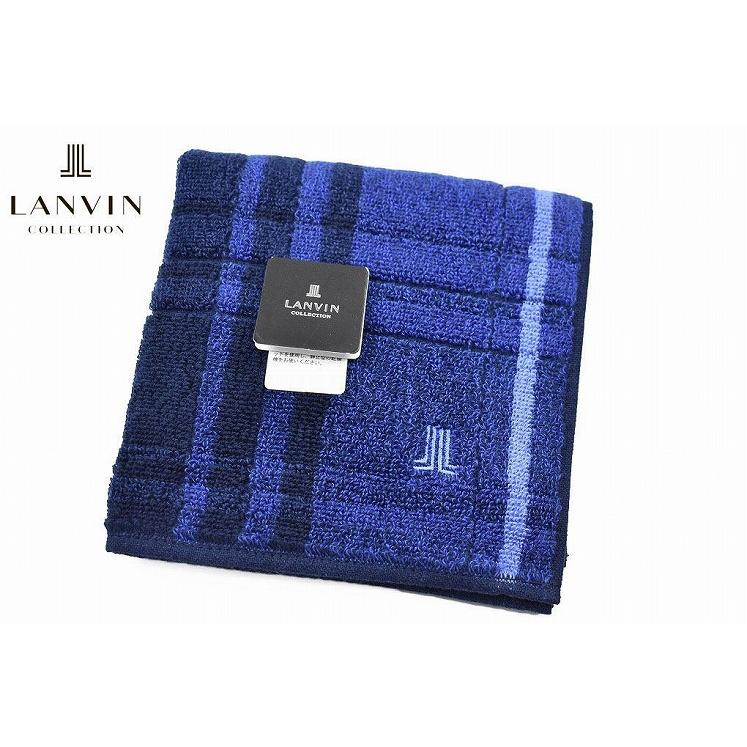 メンズ タオルハンカチ ランバン コレクション 1枚 ブランド ネイビー ライン ロゴ 刺繍 男性 紳士 70 F7932 Cuore ヤフー店 通販 Yahoo ショッピング