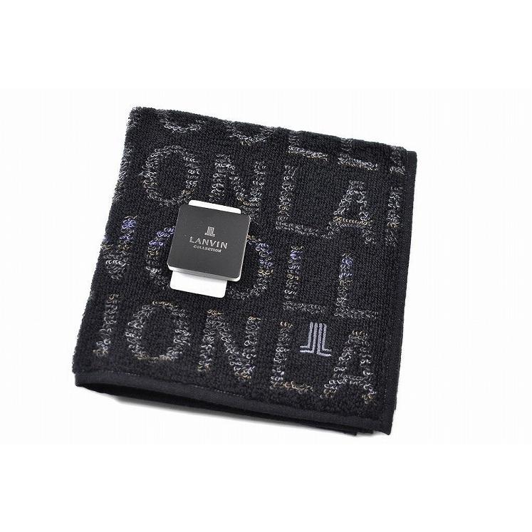 メンズ タオルハンカチ ランバン コレクション 1枚 ブランド 黒 ブラック ロゴ 刺繍 男性 紳士 70 F7933 Cuore ヤフー店 通販 Yahoo ショッピング