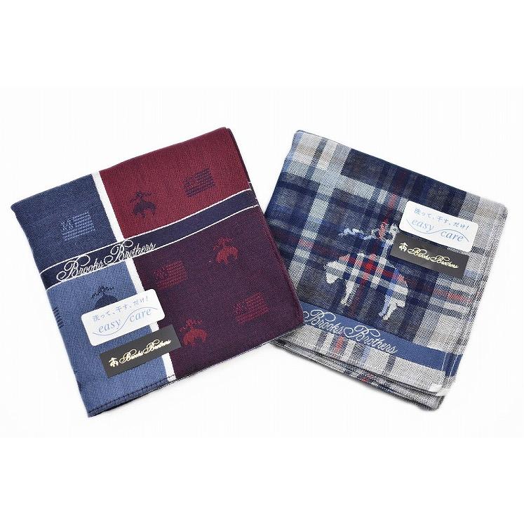 ブルックス ブラザーズ ハンカチ 2枚セット メンズ ブランド Brooks Brothers 紺 ボルドー 千鳥格子 紺 レッド チェック 父の日 70 F15 Cuore ヤフー店 通販 Yahoo ショッピング