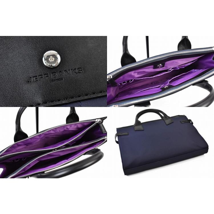 新品 JEFF BANKS ジェフバンクス 2WAY ビジネスバッグ ネイビー