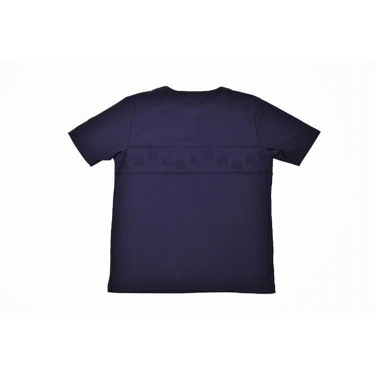 ランバン コレクション 半袖 カットソー メンズ ブランド LANVIN COLLECTION ルームウエア ロゴ ヘンリーネック M L LL ネイビー | LANVIN COLLECTION | 01