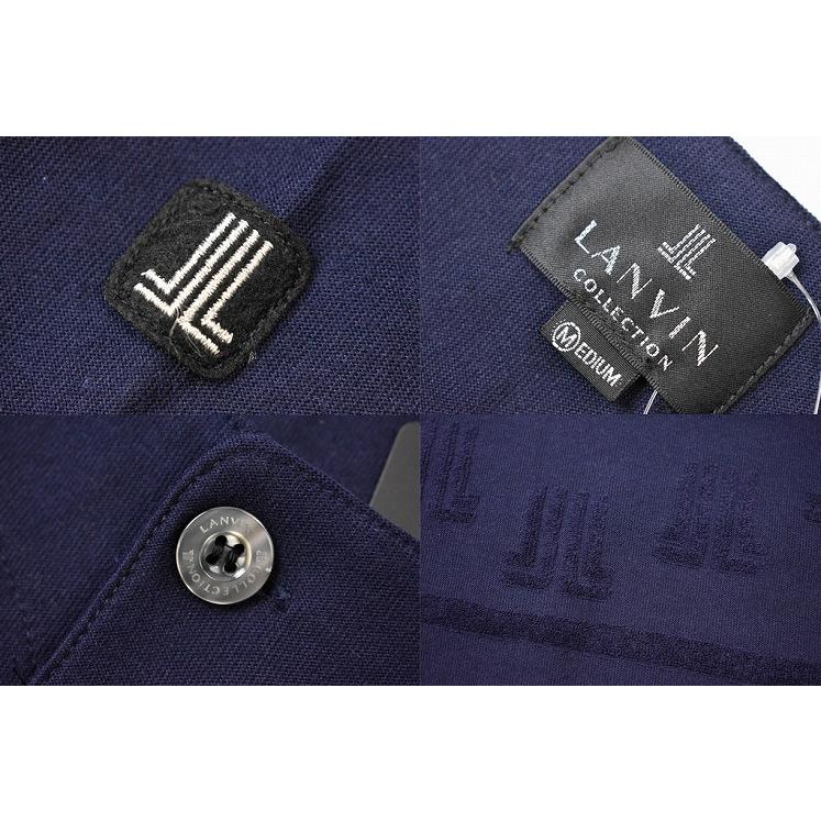 ランバン コレクション 半袖 カットソー メンズ ブランド LANVIN COLLECTION ルームウエア ロゴ ヘンリーネック M L LL ネイビー | LANVIN COLLECTION | 02