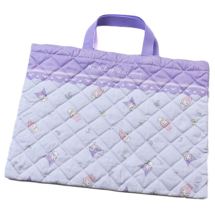 まいのクローゼットさま☆専用　入園入学ハートストライプキルト　レッスンバッグ sanrio（サンリオ） バッグ キルト レッスンバッグ マイメロディ