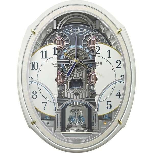 RHYTHM 4MN553RH03 リズム 掛時計 電波からくり時計 スモールワールド