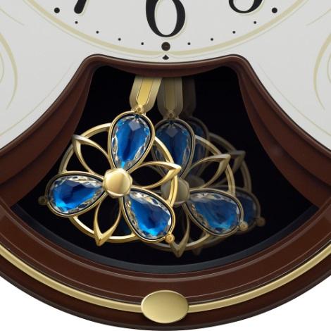 4MN554RH06 リズム 掛時計 電波アミュージング時計 スモールワールドリリィN RHYTHM CLOCK | RHYTHM（時計） | 01
