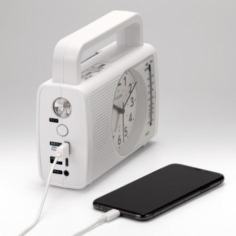 CITIZEN（シチズン） 4RQ001-003 目覚まし時計 防災用クロック