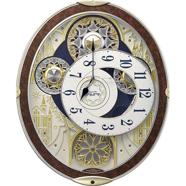 リズム掛け時計 スモールワールドノエルNS　8MN407RH23　からくり時計 RHYTHM（時計） 8MN407RH23 リズム 掛時計 電波からくり時計