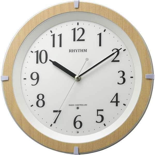 8MY561SR03 リズム 掛時計 電波時計 リバライト561 RHYTHM CLOCK