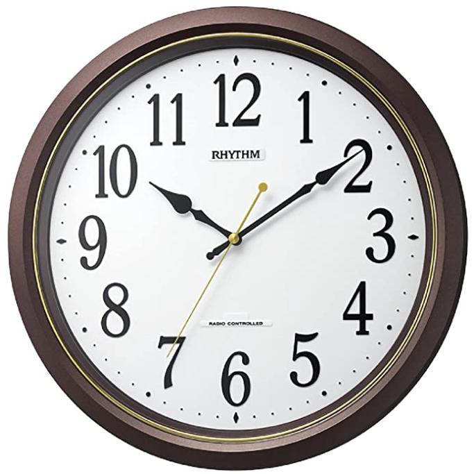 8MY565SR06 リズム 掛時計 電波時計 フィットウェーブ565 RHYTHM CLOCK | RHYTHM（時計）
