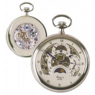 Rapport　ラポート　懐中時計　Pocket　Watch　PW43　チェーン付　手巻き　スケルトンケース｜cuore