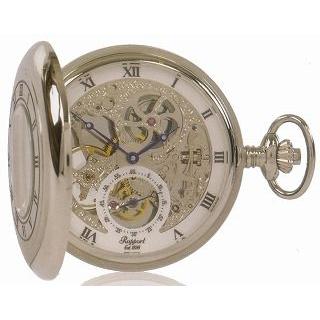 懐中時計 Rapport RAPPORT PW45 ラポート 懐中時計 スケルトンケース チェーン付