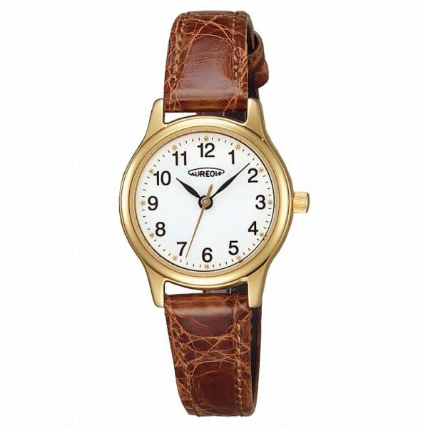 SW-467L-2 オレオール レザー クオーツ AUREOLE LEATHER QUARTZ レディース 腕時計 ペアウォッチ