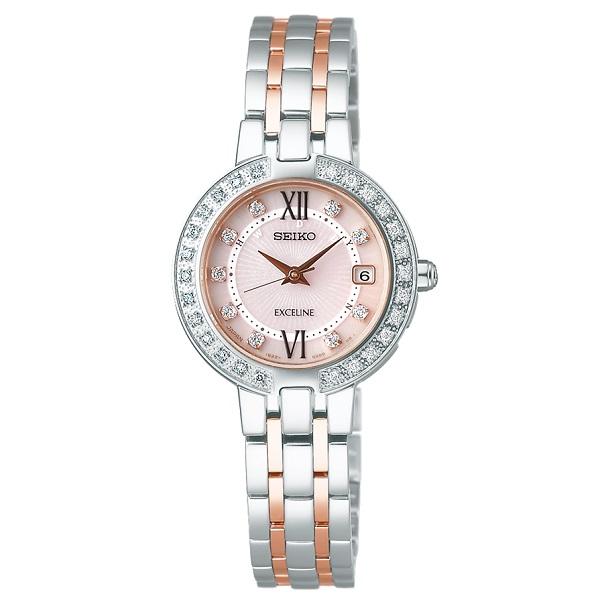 SWCW085 セイコー エクセリーヌ ソーラー 電波 SEIKO EXCELINE SOLAR レディース 腕時計 | Exceline