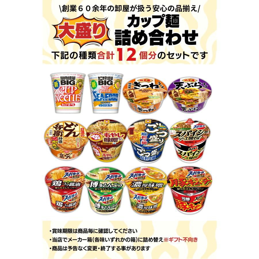 大盛 ビッグ カップ麺 12種12個セット 詰め合わせ 食べ比べ まとめ買い