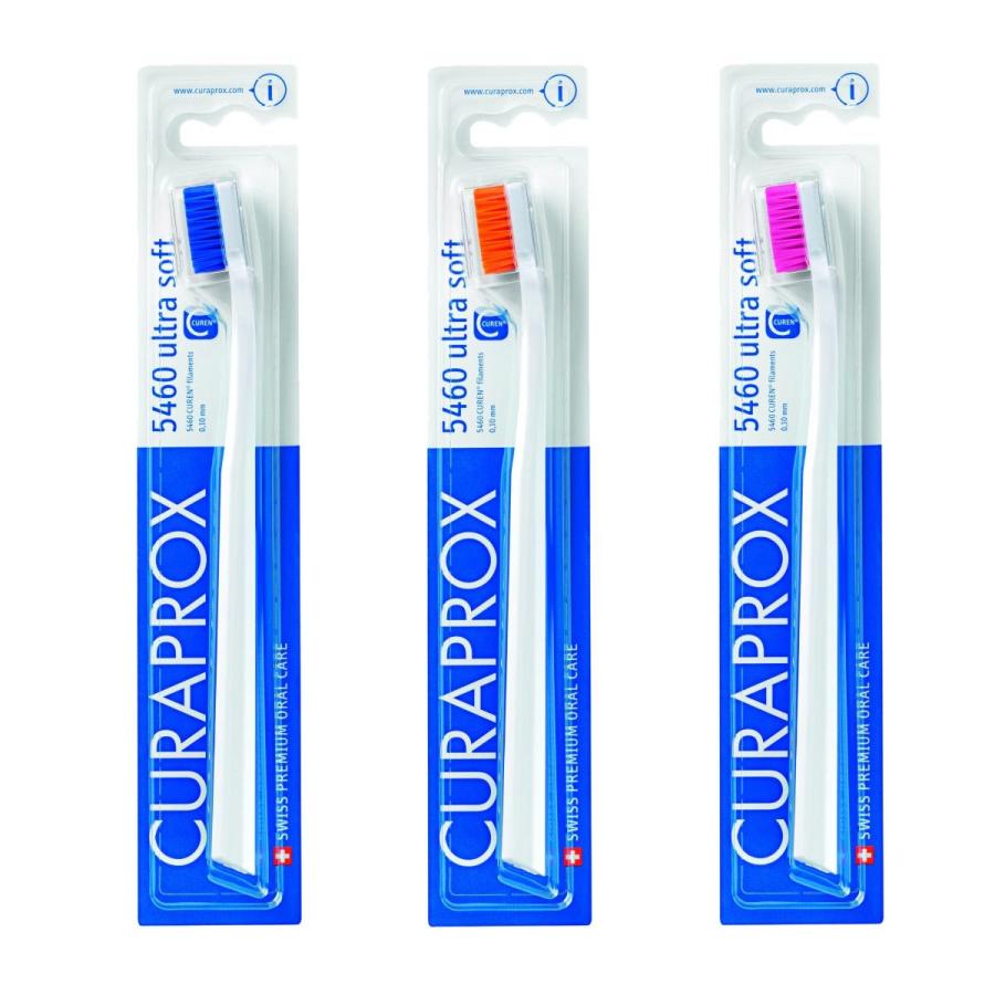 クラプロックス 歯ブラシCS5460 ハンドルカラー白 1本 大人用 スイス製