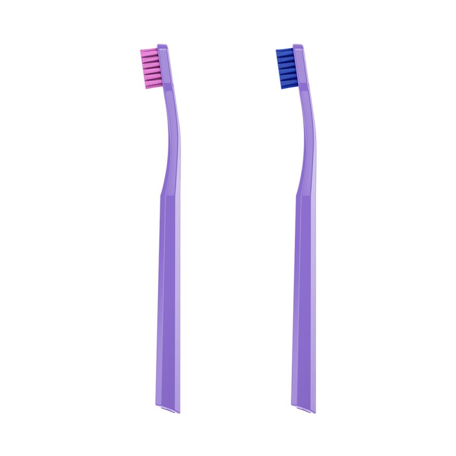 クラプロックス 歯ブラシCSスマート ハンドルカラー紫 1本 ヘッド