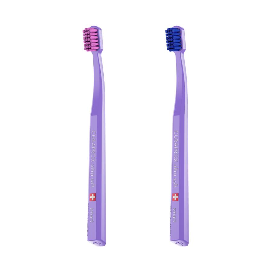 クラプロックス 歯ブラシCSスマート ハンドルカラー紫 1本 ヘッド