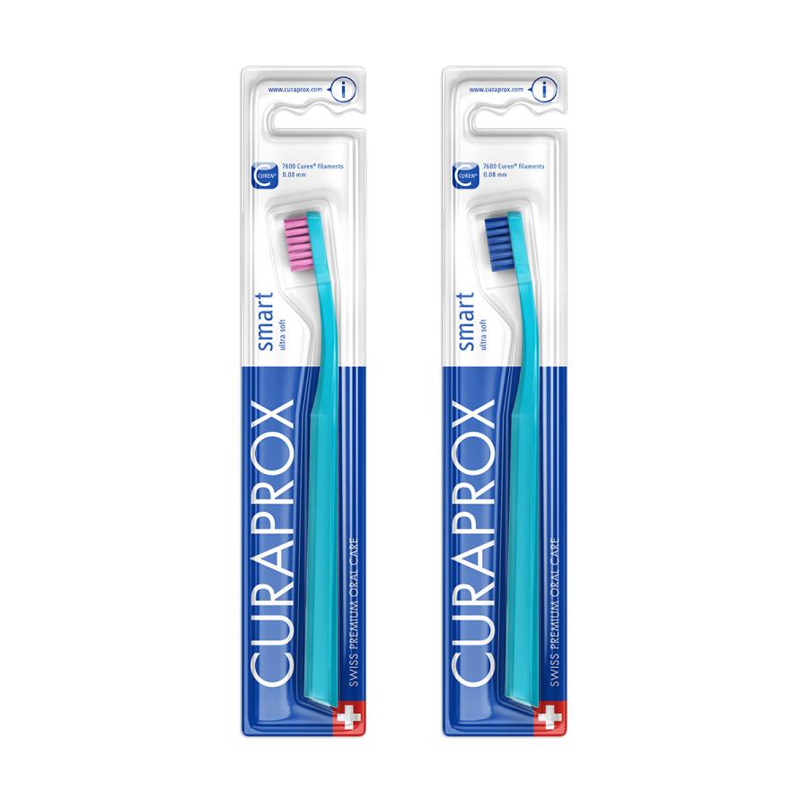 クラプロックス 歯ブラシCSスマート ハンドルカラー水色 1本 ヘッド