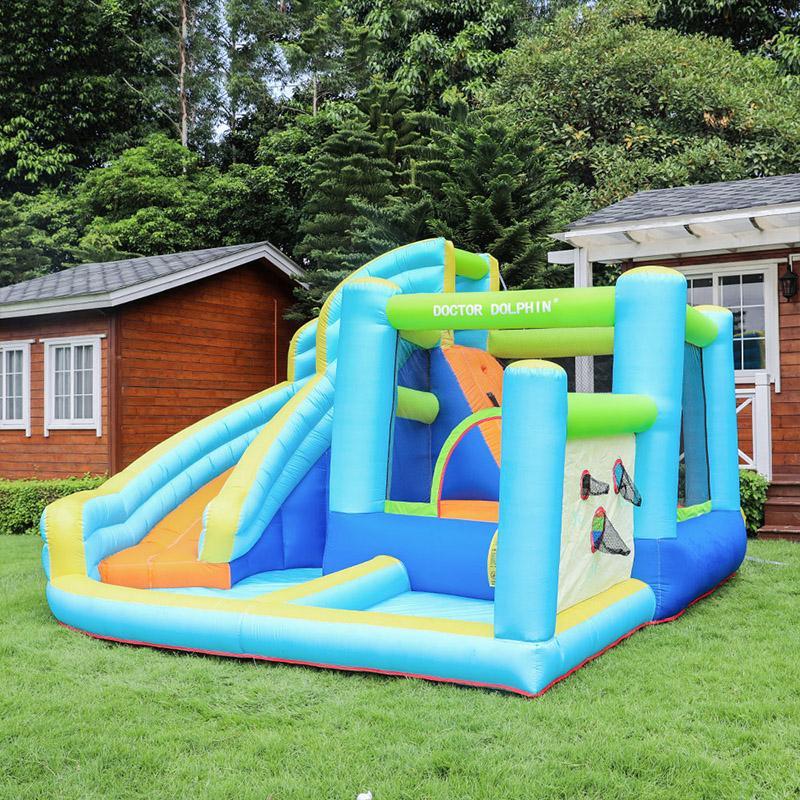 【公式】 プール 遊具 ビニールプール 大型プール トランポリン すべり台 滑り台 大型遊具 エアー遊具 ウォータースライダー 【LWH1165989542】(40910円)
