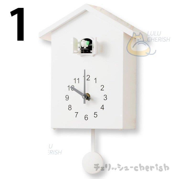 鳩時計 掛け時計 置き時計 2 振り子時計 アナログ リビング かわいい 北欧 ハト時計 壁掛け カッコウ時計 カッコー時計 ぽっぽ時計 からくり時計｜cure-store｜15