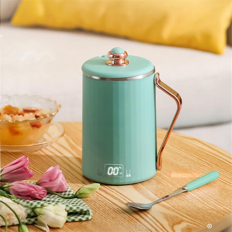 電気ケトル 小型 携帯 450ML 一人用 ポータブル 電気ポット 多機能