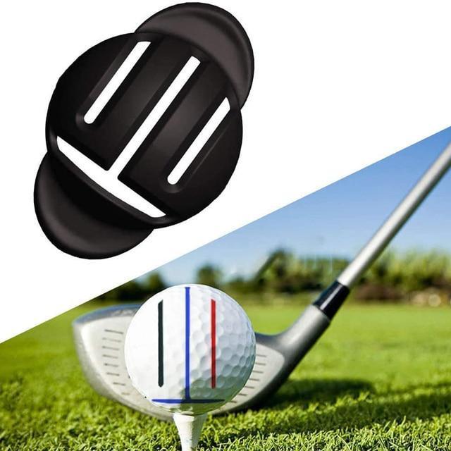 2つのマーカーペンを備えたポータブルゴルフボールラインライナー耐久性のあるゴルフボールマーキングアライメントツール簡単な操作xr-hot｜cure-store｜10