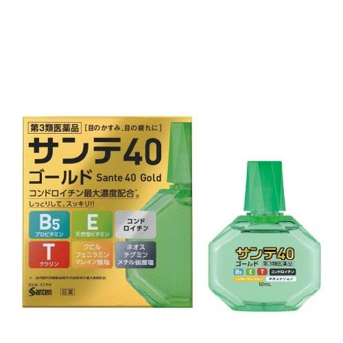 第3類医薬品 医療費控除対象 参天製薬 サンテ40ゴールド 12ml 目薬 目のかすみ 目の疲れ キュアカラット Yahoo 店 通販 Yahoo ショッピング