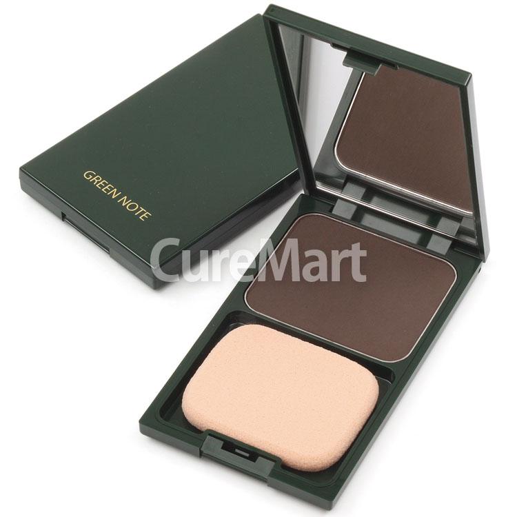 グリーンノート ヘナ ヘアカラー ファンデーション [コンパクトケース＋リフィル] 日本製 白髪染め 白髪ぼかし 白髪かくし  薄毛かくし 髪用ファンデーション