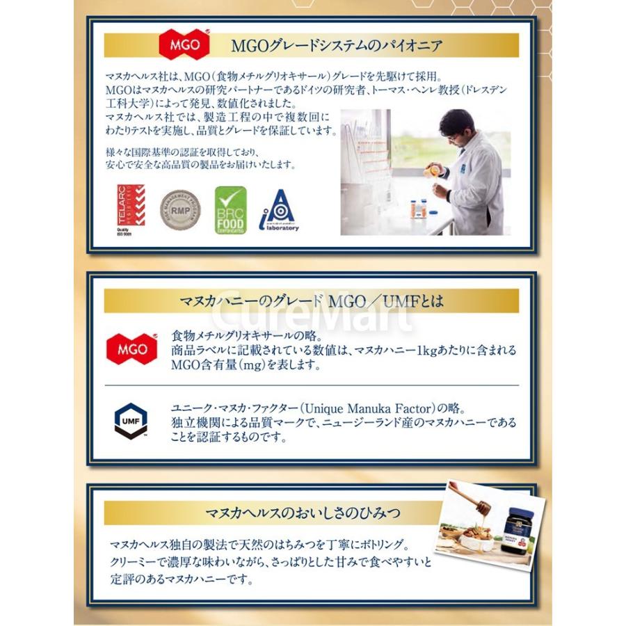 マヌカヘルス マヌカハニー MGO115+ UMF6+ 500g◆6個セット ニュージーランド産 manukahealth 富永貿易 マヌカハニー マヌカはちみつ マヌカハチミツ 正規輸入品の画像