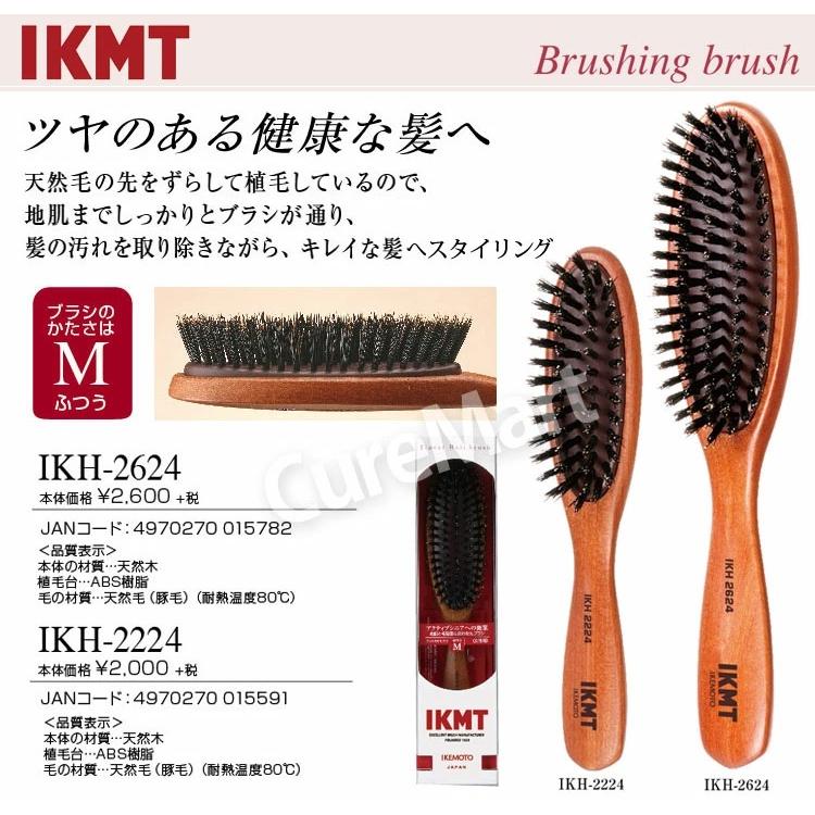 池本刷子工業 IKMT ブラッシングブラシ 小 豚毛 IKH-2224 全長