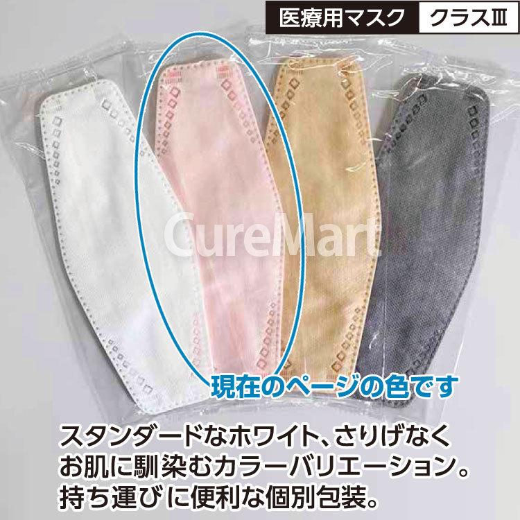 医療用マスク 30枚入 スイートピンク 個包装 JIS規格T9001 立体構造