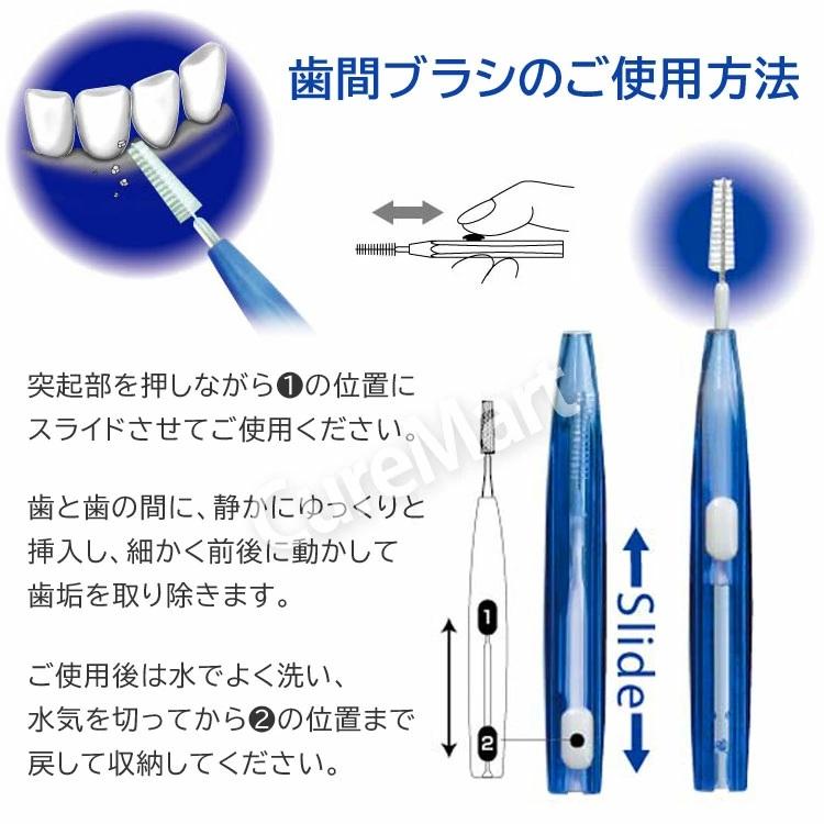 IKMT 歯間ブラシ Sサイズ(1.0-1.2mm) 6本入◇3個セット スライド式